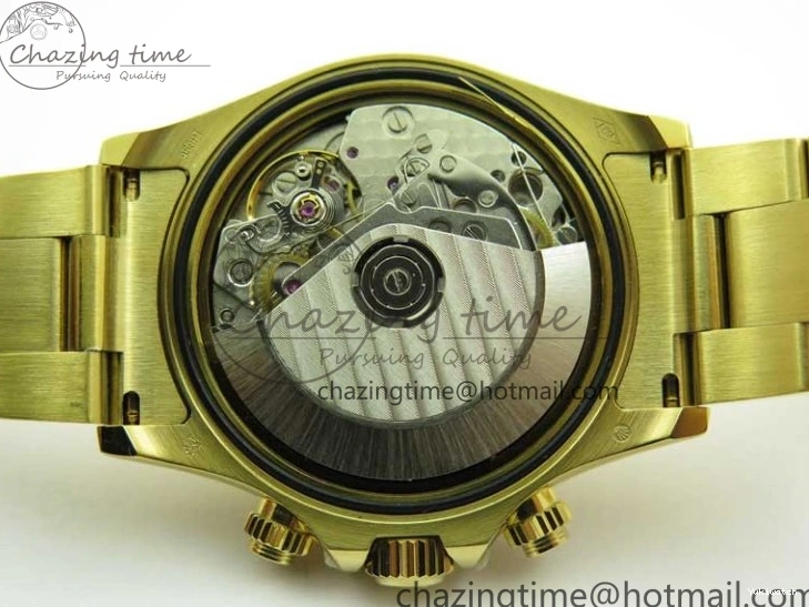 KKF Steel YG Dial Best 904L Edition 1:1 Green Bracelet YG Daytona on A7750 0410